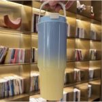 Blue Yellow Gradient Carry Handle Tumbler