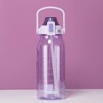 Purple Tritan Straw Bottle