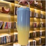 Blue Yellow Travel Tumbler