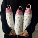 Pink Tulip Water Bottle - Image 3