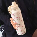 Tulip Print Sports Bottle