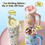 Pink Garden Straw Tumbler - Image 3